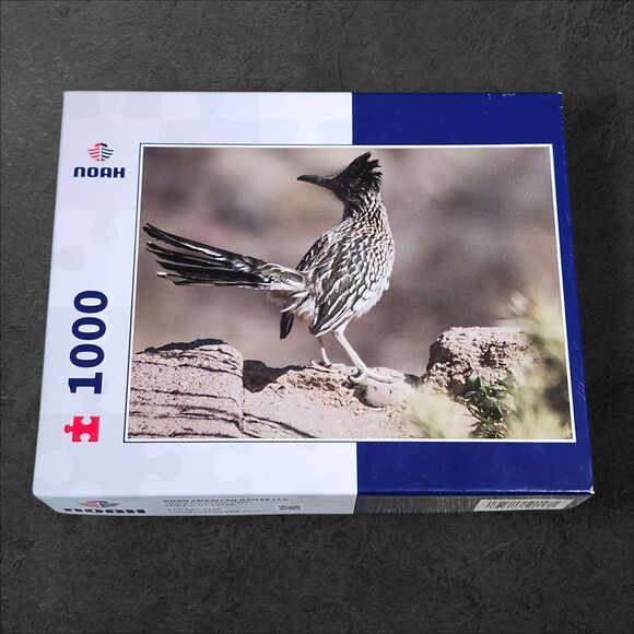 Noah 1000 Piece Puzzle “Roadrunner in the Desert” Arizona Wildlife Complete Bird - Picture 3 of 5